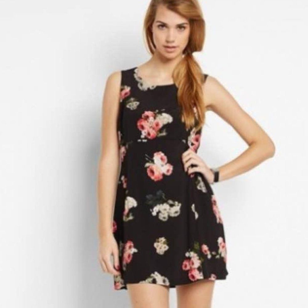 MINKPINK Moon Flower Sleeveless Floral Mini Dress